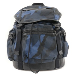 COACH coach rucksack daypack nylon x calf blue/black/camouflage men's