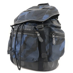 COACH coach rucksack daypack nylon x calf blue/black/camouflage men's