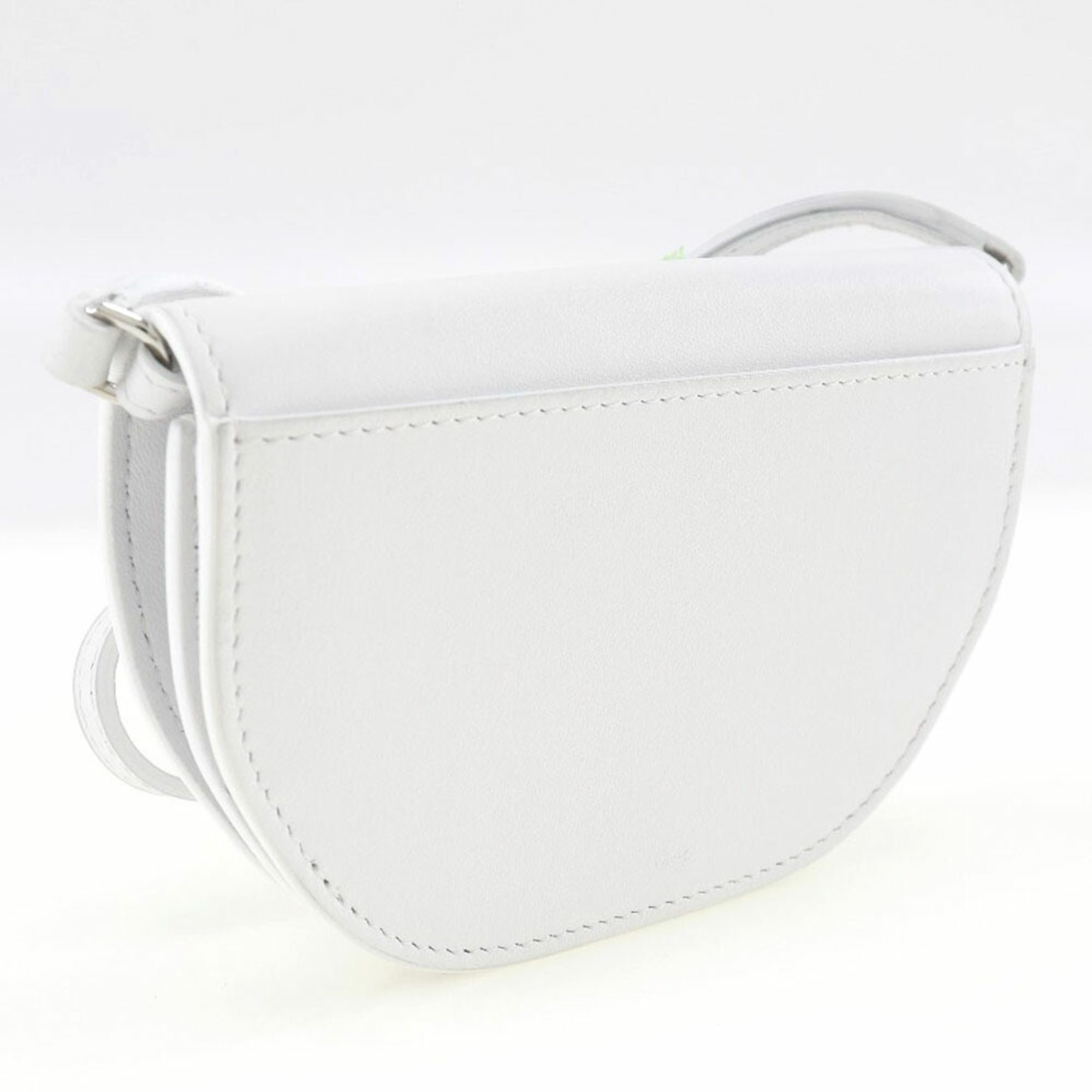 BURBERRY Burberry Olympia Mini Shoulder Bag Leather White Women's