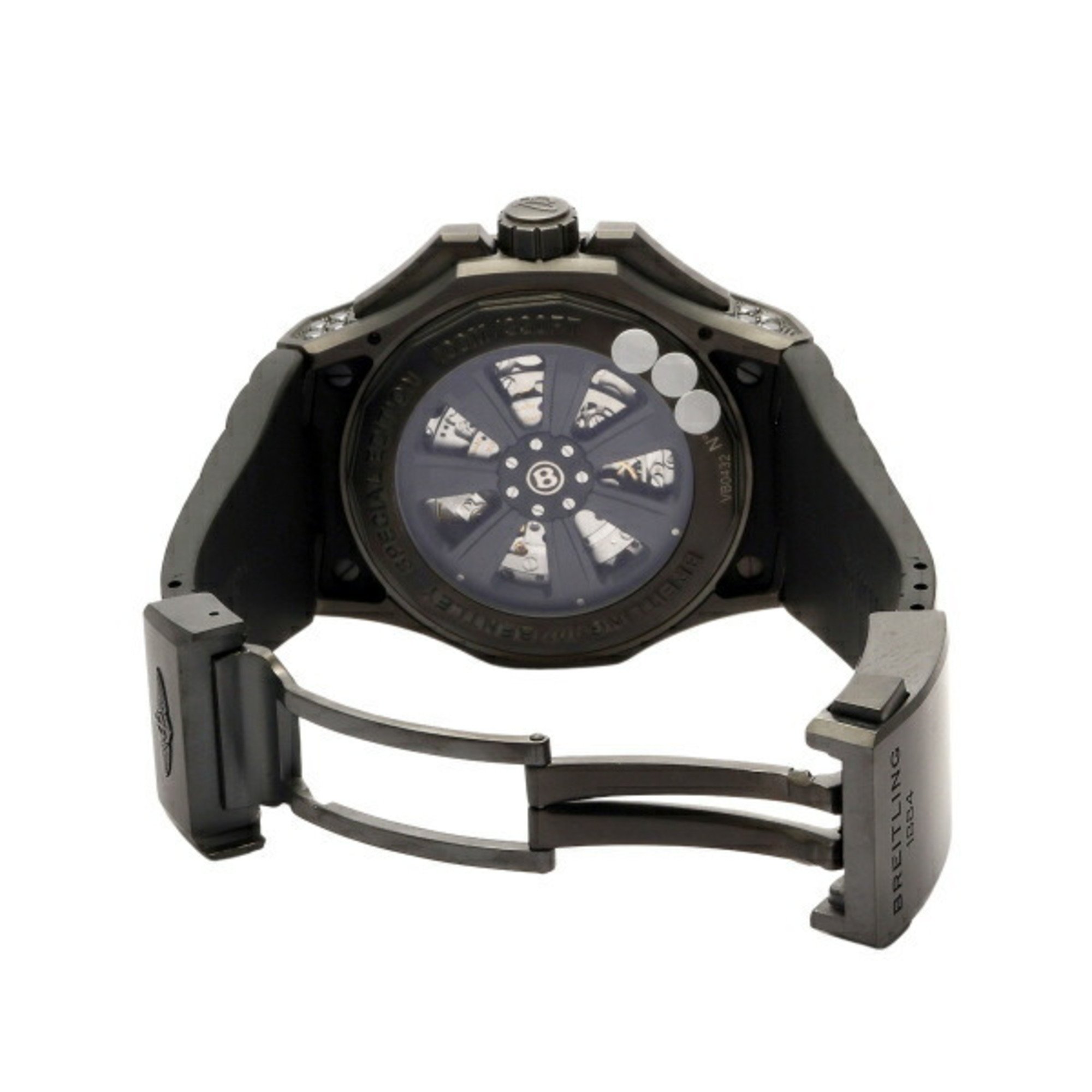 Breitling BREITLING Bentley GMT Light Body World Limited 100 VB0432AU/BE25 Black Dial Watch Men's