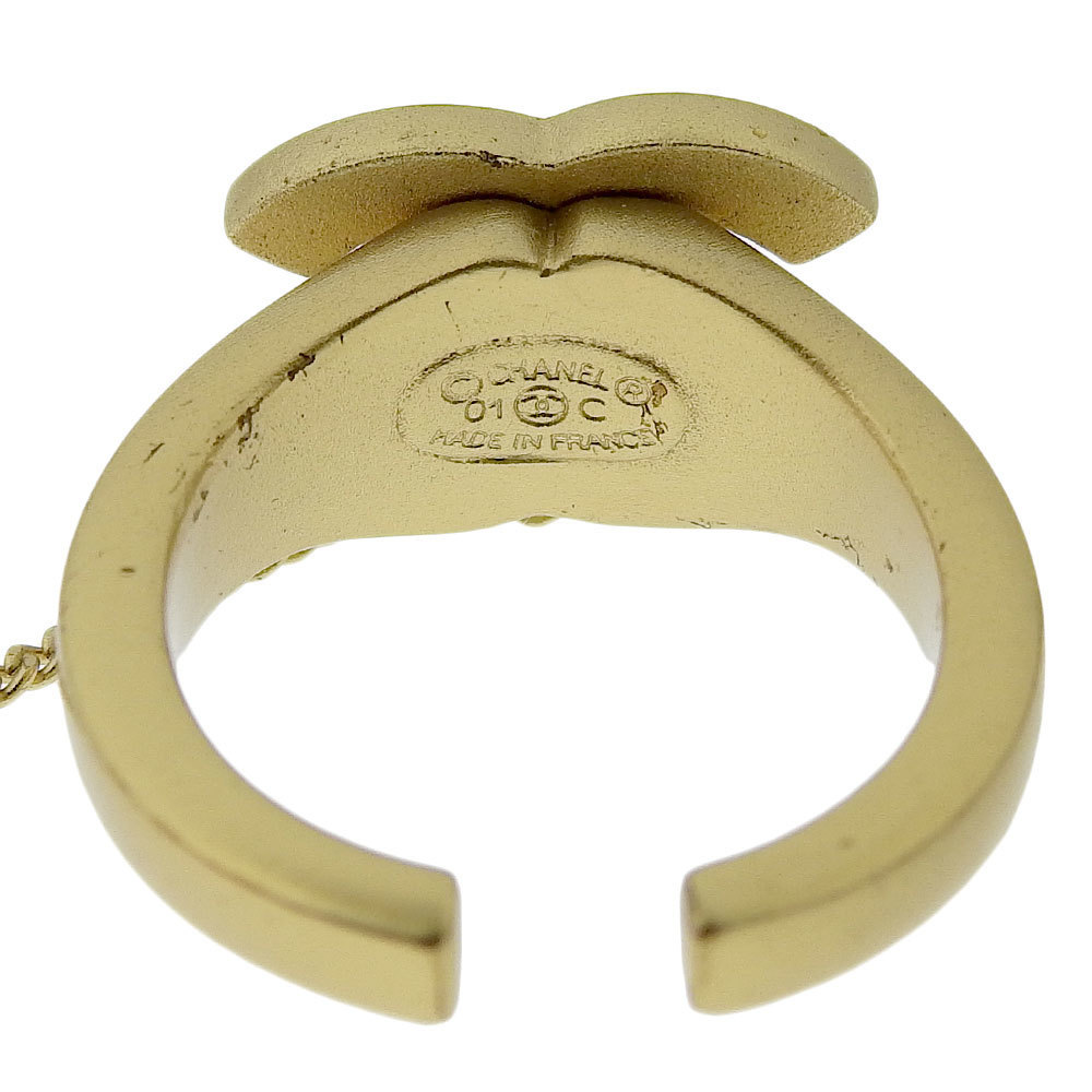 CHANEL Chanel Finger Bracelet Bangle Coco Mark Vintage Gold Plated x  Rhinestone 01C Women's | eLADY Globazone