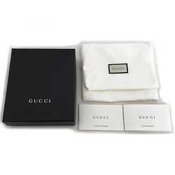 Gucci Folio Wallet Beige Red GG 346056 Canvas Leather GUCCI Round Women's