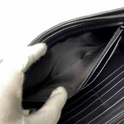 Bottega Veneta round long wallet black matte metal fittings intrecciato leather BOTTEGA VENETA men's 1