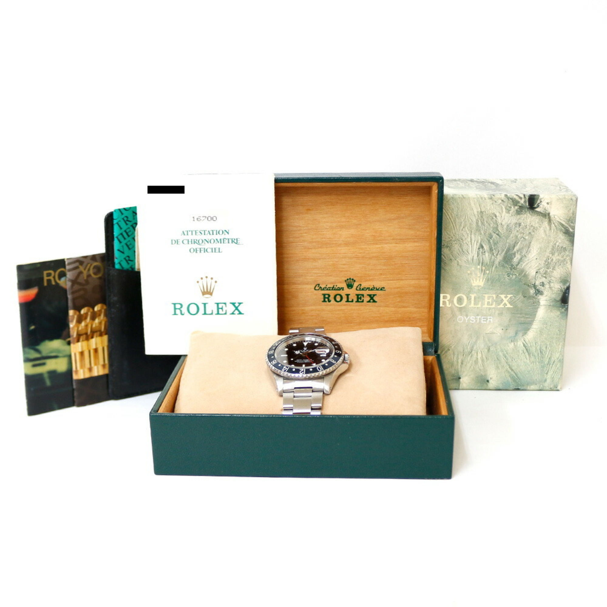 Rolex GMT Master Oyster Perpetual Watch Stainless Steel 16700 Automatic Men's ROLEX
