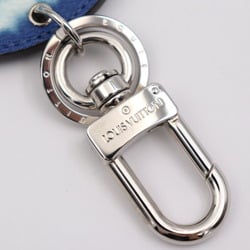 LOUIS VUITTON Louis Vuitton Portocre Illustre Keychain M69272 Leather Blue White Silver Metal Fittings Key Ring Bag Charm