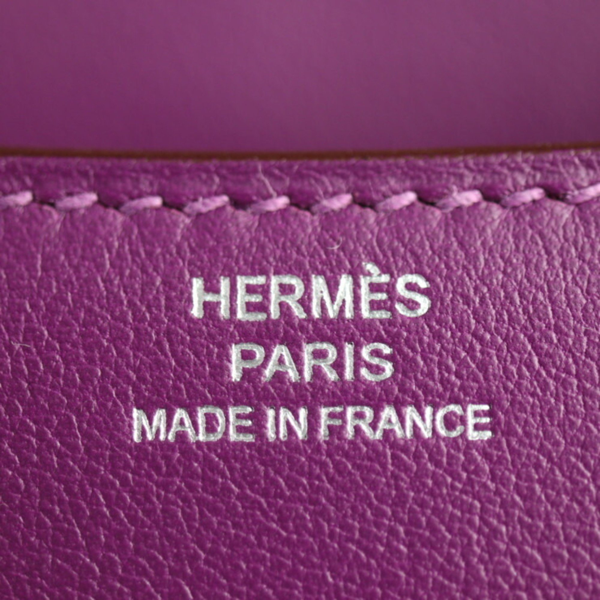 HERMES Hermes Constance 3 Mini Shoulder Bag 061677CKP9 Vaux Swift Anemone Silver Hardware 18