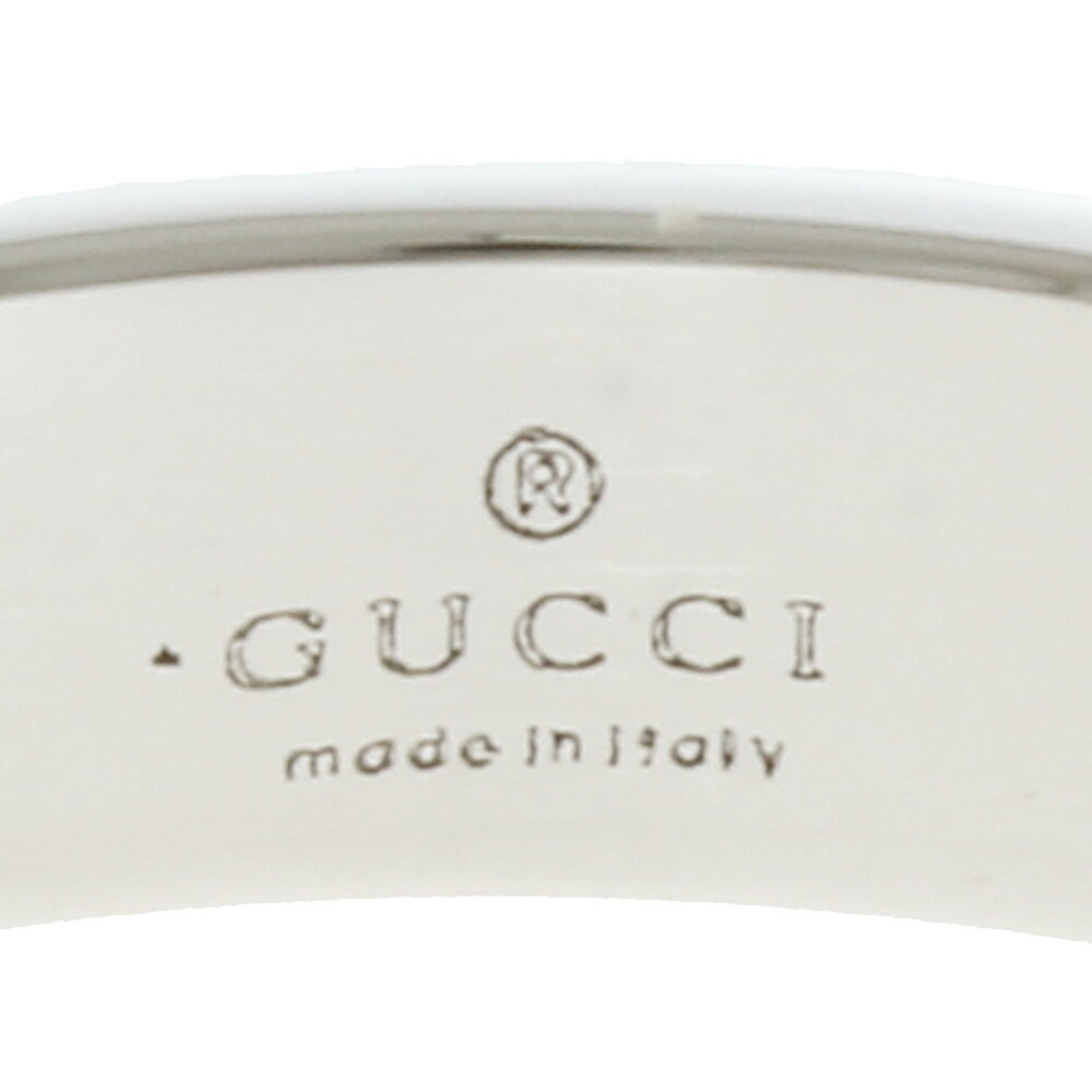 Gucci Ring No. 11.5 18K K18 White Gold Ladies GUCCI