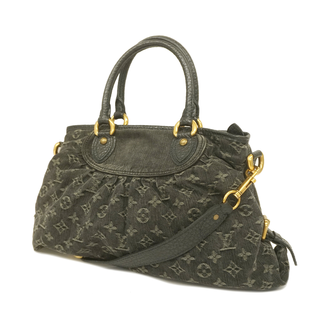Auth Louis Vuitton Monogram Denim 2way Bag Neo Cabby MM M95351