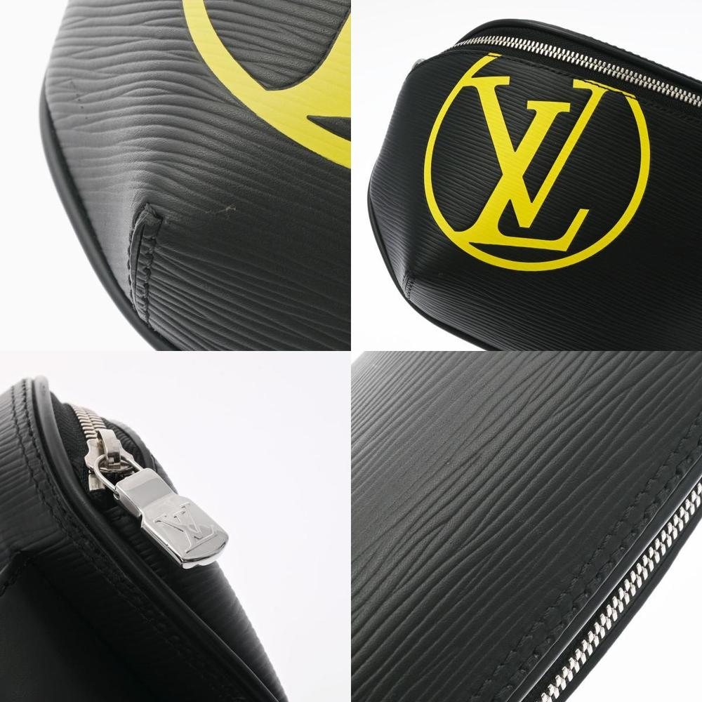 LOUIS VUITTON Louis Vuitton Epi Bum Bag LV Circle Black M55131 Men's  Leather Body