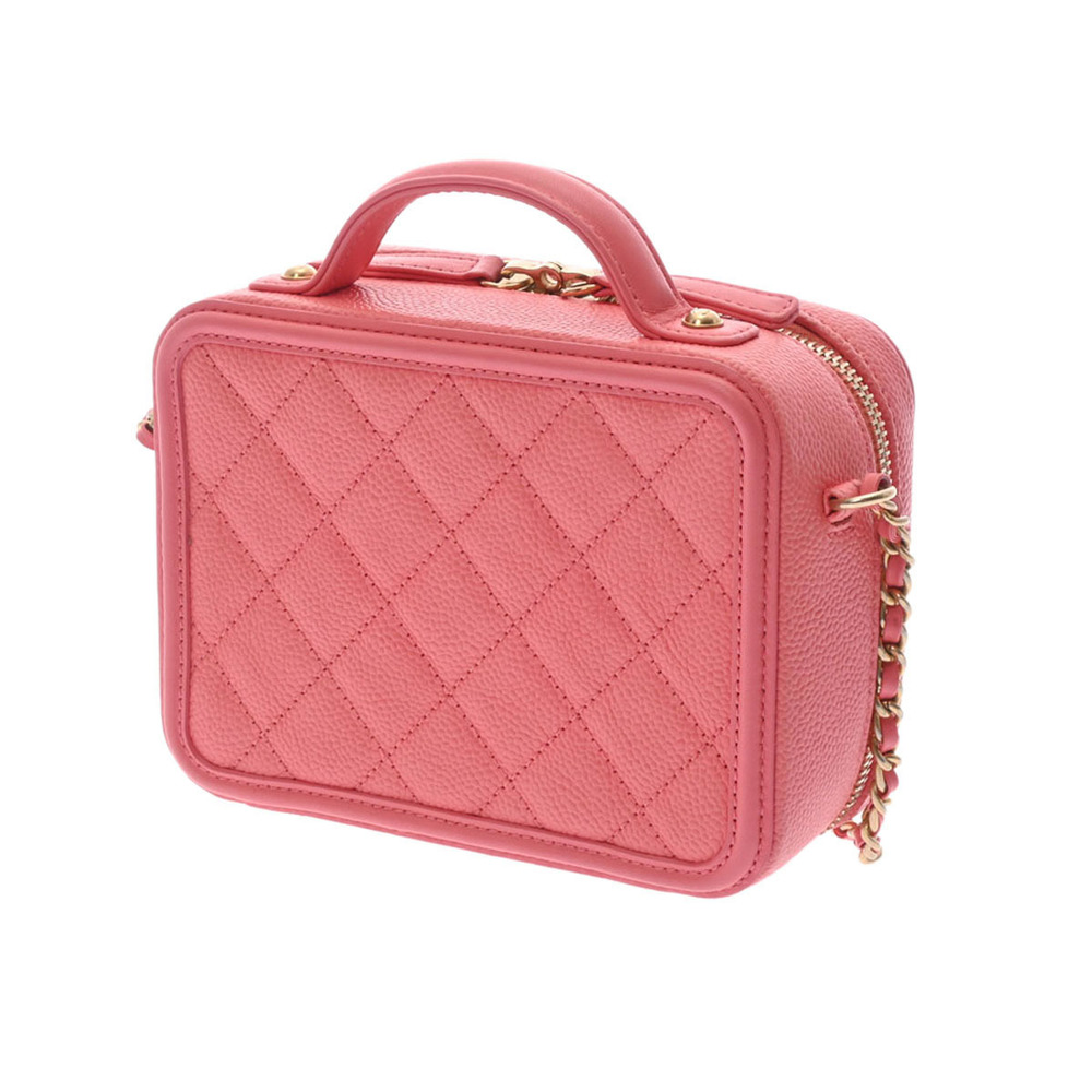 Mini O Case Pouch in 19B Pink Caviar