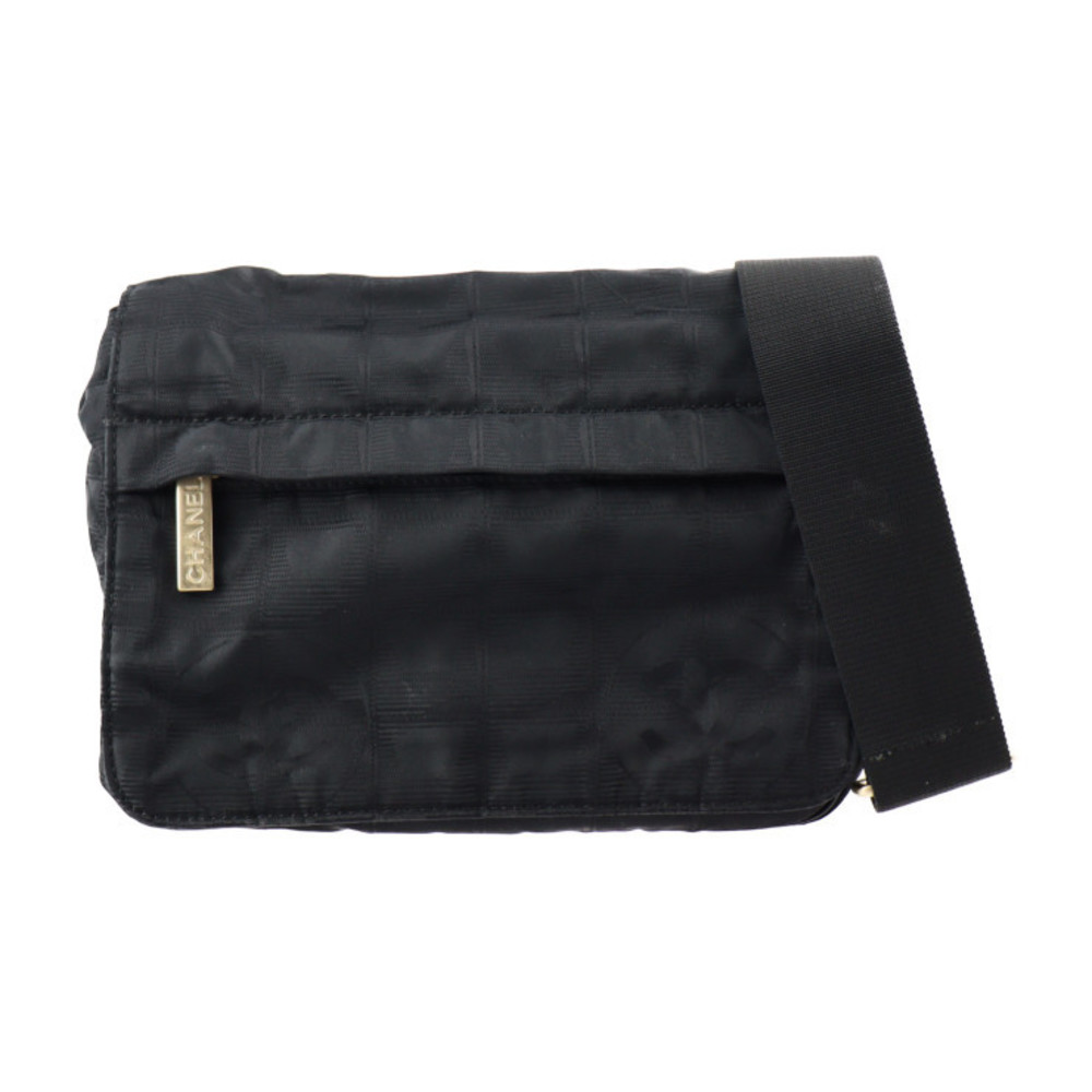 CHANEL Chanel new travel line waist bag A29346 canvas black gold metal  fittings | eLADY Globazone