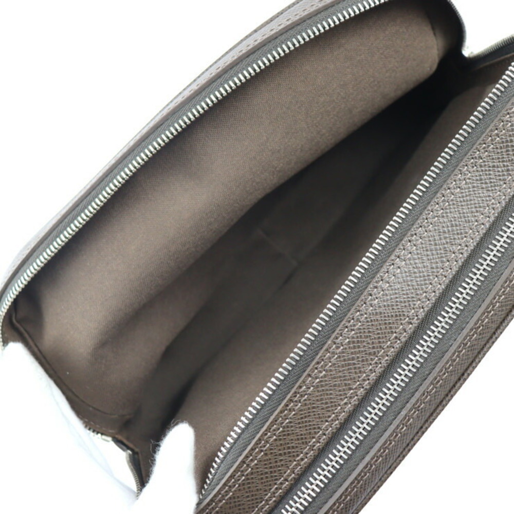 LOUIS VUITTON Louis Vuitton Pavel Second Bag M31148 Taiga Grizzly Silver  Hardware Wristlet Clutch Pouch
