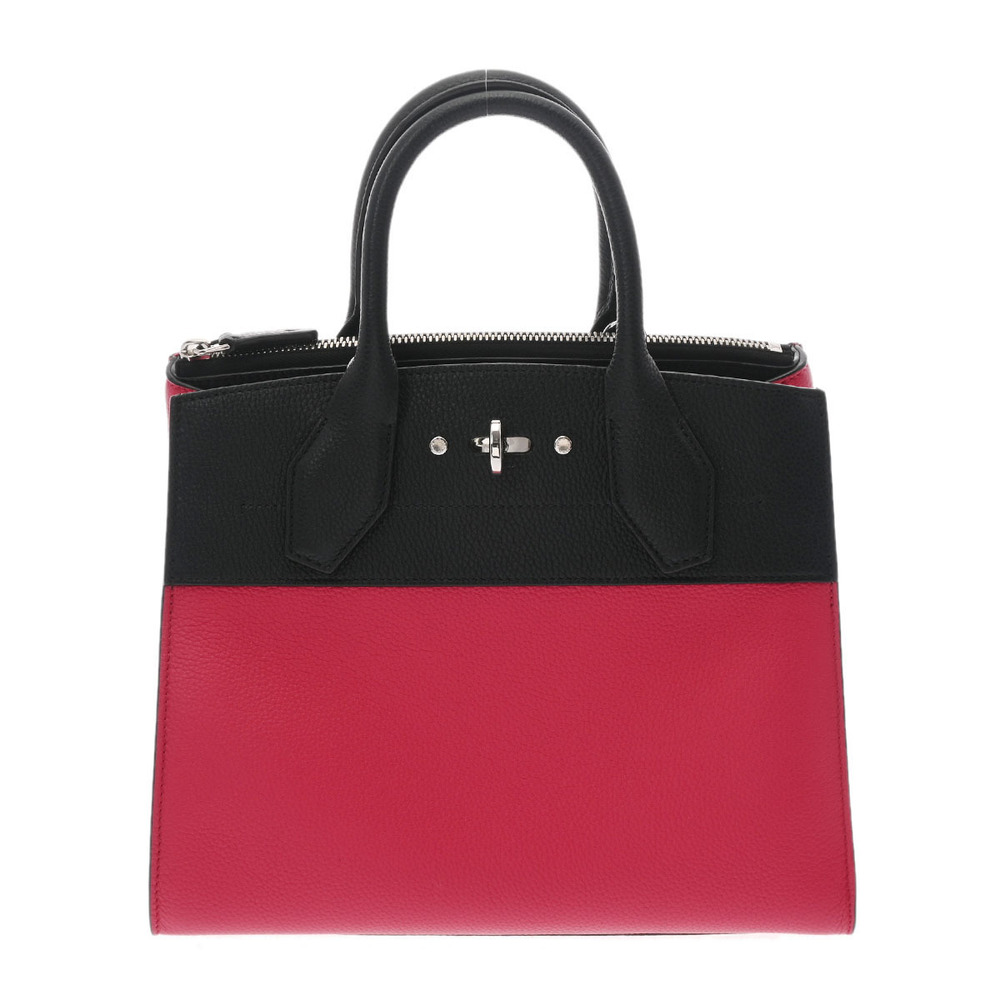 Louis Vuitton Red Leather City Steamer Bag