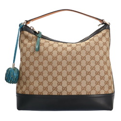 Gucci Hobo Handbag GG Canvas Beige Ladies GUCCI