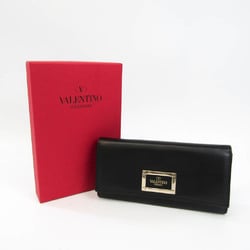 Valentino Garavani Men,Women Leather Wallet (bi-fold) Black