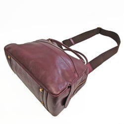 A.D.M.J Accessoires Women's Leather Handbag,Shoulder Bag Bordeaux