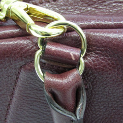 A.D.M.J Accessoires Women's Leather Handbag,Shoulder Bag Bordeaux