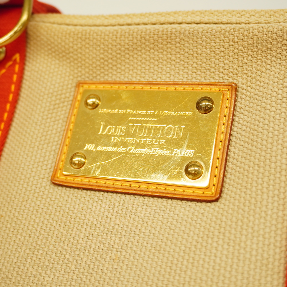 Auth Louis Vuitton Antigua Cabas MM M40035 Women's Tote Bag Beige