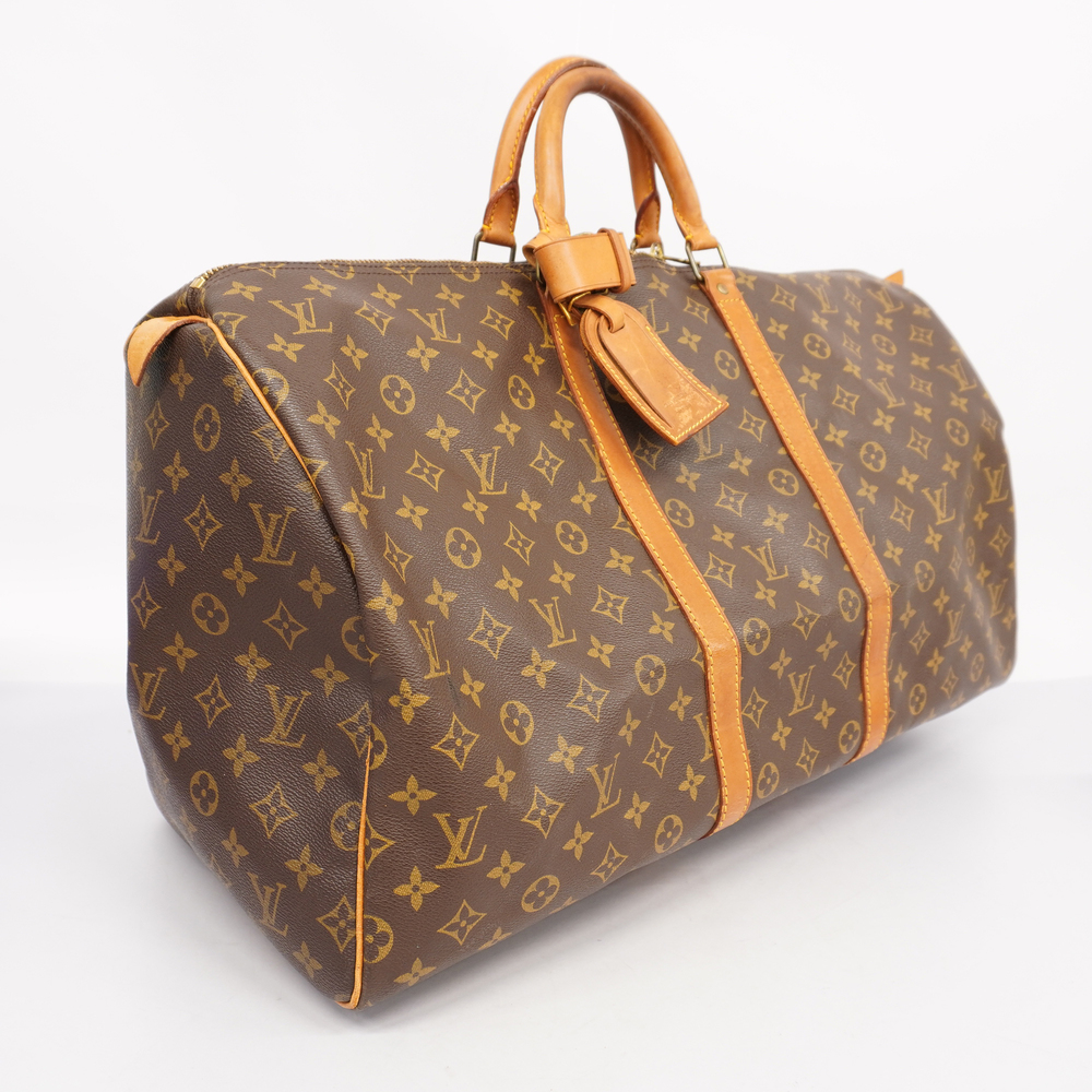 Auth Louis Vuitton Monogram Keepol 55 M41424 Men,Women,Unisex Boston  Bag,Handbag