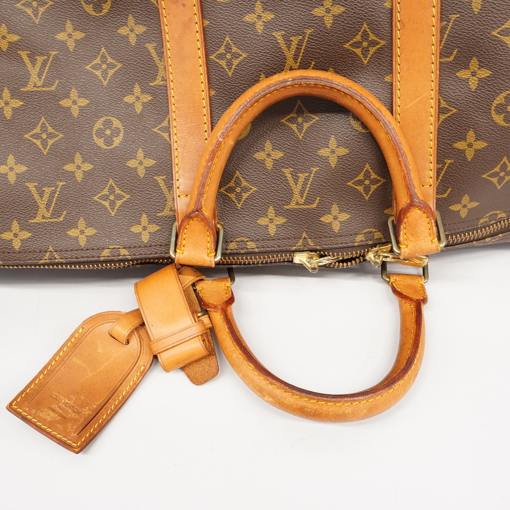 Auth Louis Vuitton Monogram Keepol 55 M41424 Men,Women,Unisex Boston  Bag,Handbag