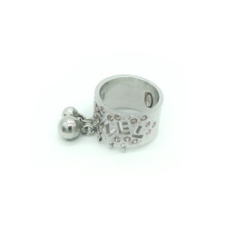 CHANEL Chanel rhinestone ball charm ring size 15
