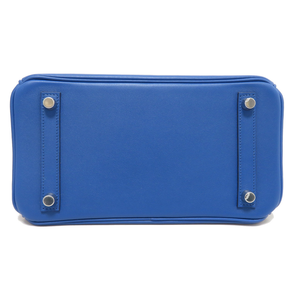 HERMES (Hermes) Birkin 25 Handbag Blue France (SV metal fittings