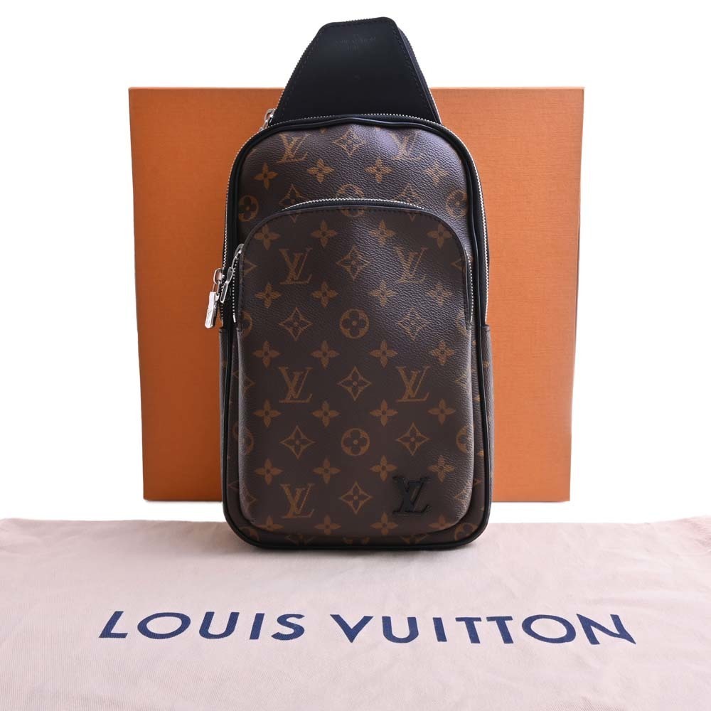 Louis Vuitton MONOGRAM MACASSAR Leather Crossbody Bag Logo Messenger &  Shoulder Bags (M46327)