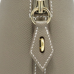 Hermes Bolide bag 1923 30 Etoupe grey Epsom leather Gold hardware