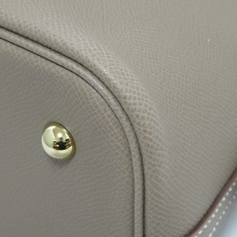 HERMES (Hermes) Bolide 1923/30 Handbag Shoulder Bag Etoupe (G metal  fittings) Epson U Engraved Women's Men's