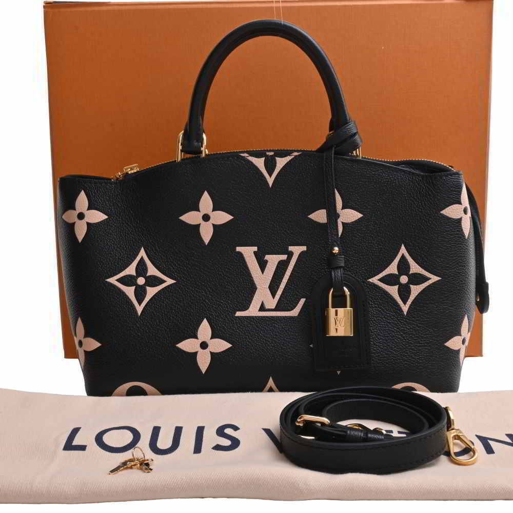 LOUIS VUITTON Amplant Petit Palais PM Handbag M58913 Black Ladies