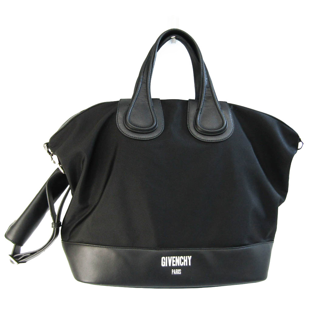 Givenchy Nightingale Women,Men Leather,Canvas Handbag,Shoulder Bag Black |  eLADY Globazone