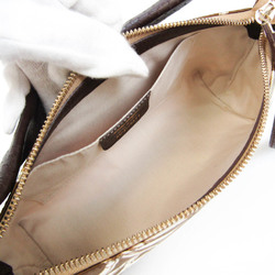Salvatore Ferragamo AU-21 5347 Women's Leather,Nylon Shoulder Bag Dark Brown,Multi-color