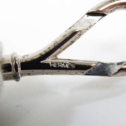 Hermes Choker Atame Leather,Metal Bangle Brown,Silver