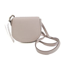 J&M Davidson Saddlebag Nano Mini Pochette 1806N Women's Leather Shoulder Bag Light Gray