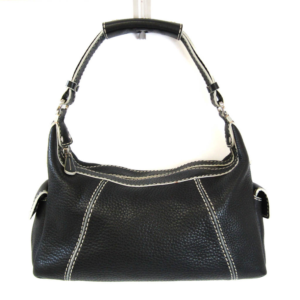 Small Leather Shoulder Bag in Black - Tods
