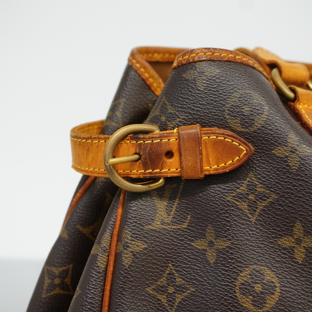 AUTHENTIC LOUIS VUITTON MONOGRAM BATIGNOLLES HORIZONTAL LEATHER STRAP TOTE  BAG