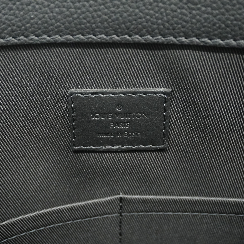 Louis Vuitton Aerogram Takeoff Backpack Leather Black