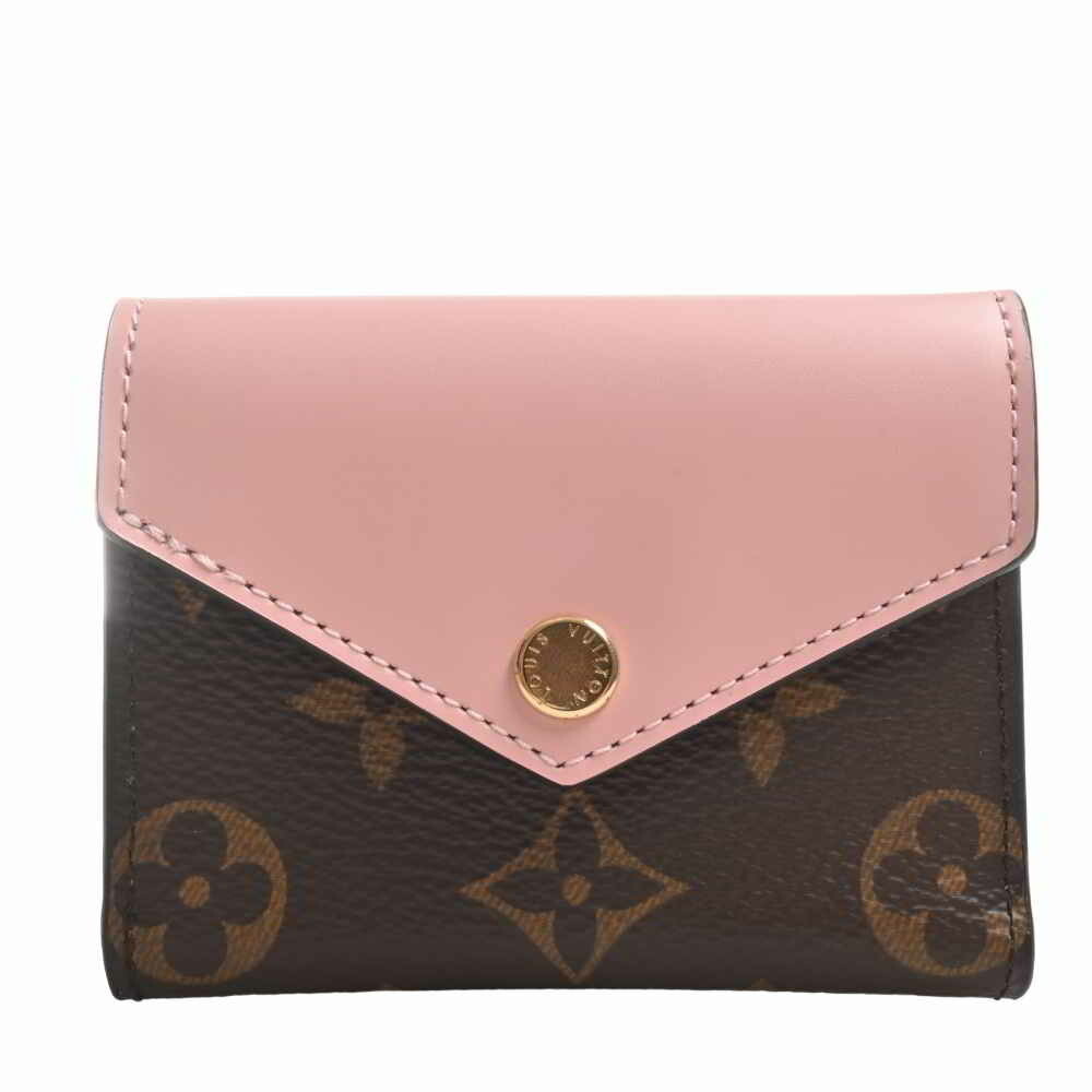 LOUIS VUITTON Monogram Zoe Wallet Leather Rose Ballerine M62933