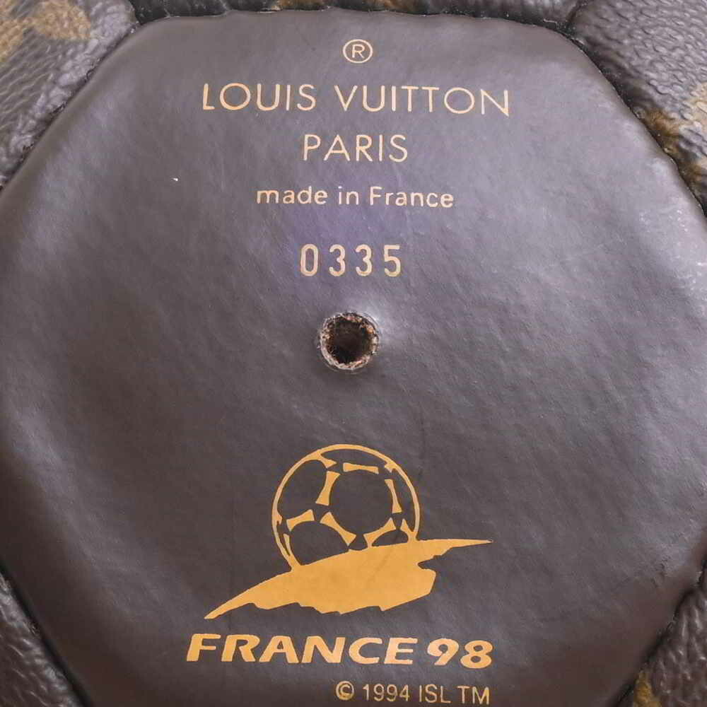 LOUIS VUITTON Louis Vuitton Monogram Soccer Ball France World Cup M99054  Brown Ladies