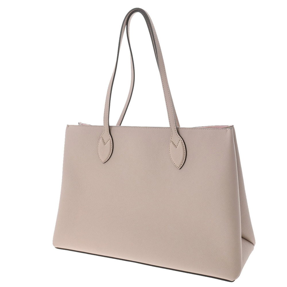 LOUIS VUITTON Louis Vuitton Lock Me Shopper Greige M57346 Women's Leather  Tote Bag