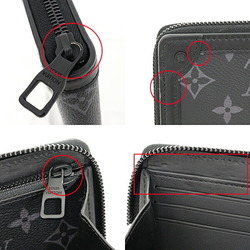 Louis Vuitton LOUIS VUITTON Trunk Zippy Round Long Wallet M80558 Matte Black Metal Fittings