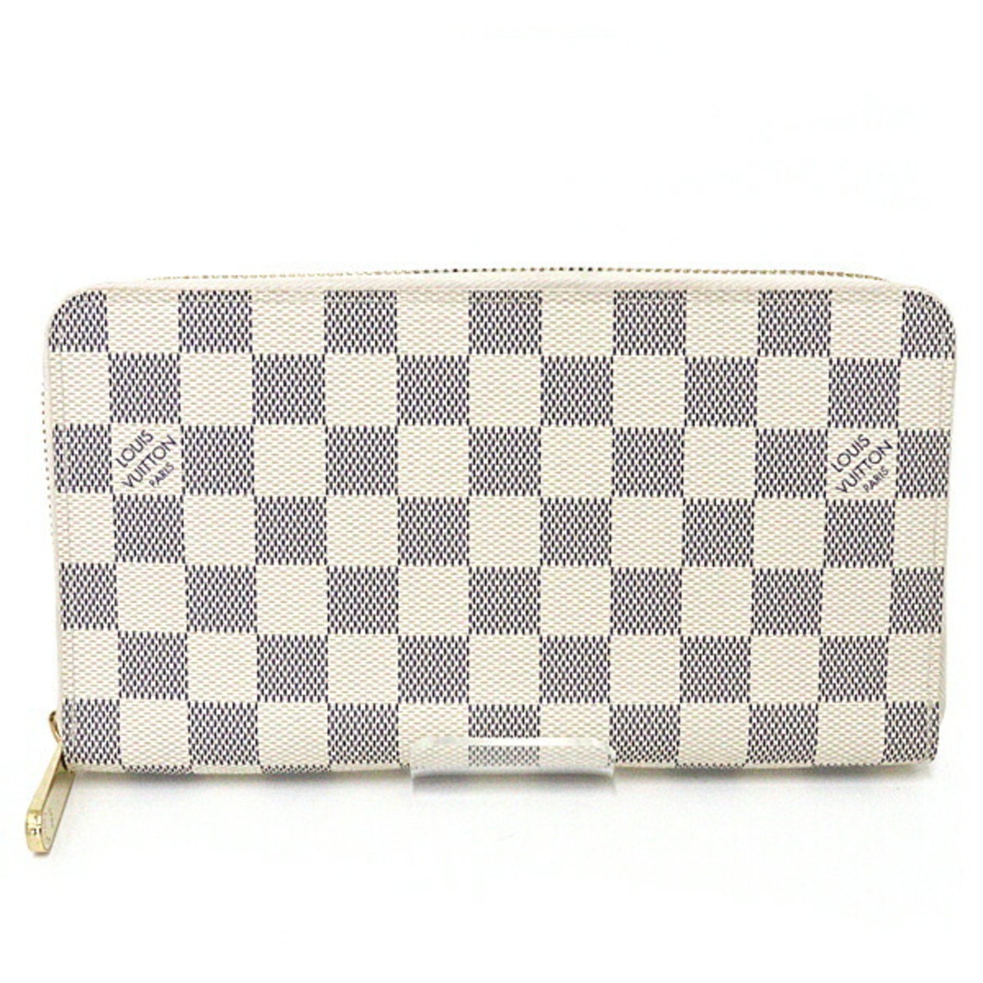 Louis Vuitton LOUIS VUITTON Damier Azur Zippy Organizer Round Long Wallet N60012