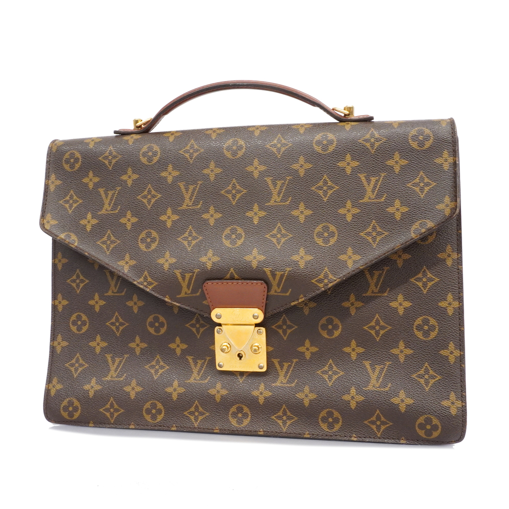 Auth Louis Vuitton Monogram Porte Documents Bandouliere Brief Case Shoulder  Bag