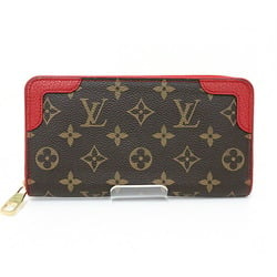 Louis Vuitton LOUIS VUITTON Zippy Retiro Long Wallet Monogram M61854 Red