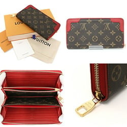 Louis Vuitton LOUIS VUITTON Zippy Retiro Long Wallet Monogram M61854 Red