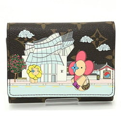Louis Vuitton Vivienne Holiday Wallet Bifold Monogram Flower Brown Pink  Limited