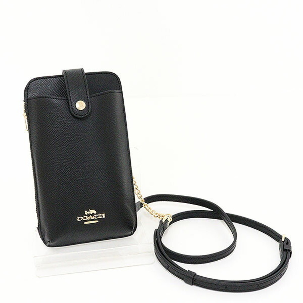 Coach C6884 Phone Crossbody IN Black 