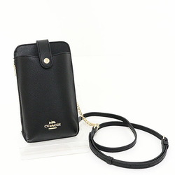 Coach COACH phone crossbody leather black C6884 smartphone shoulder outlet exclusive product