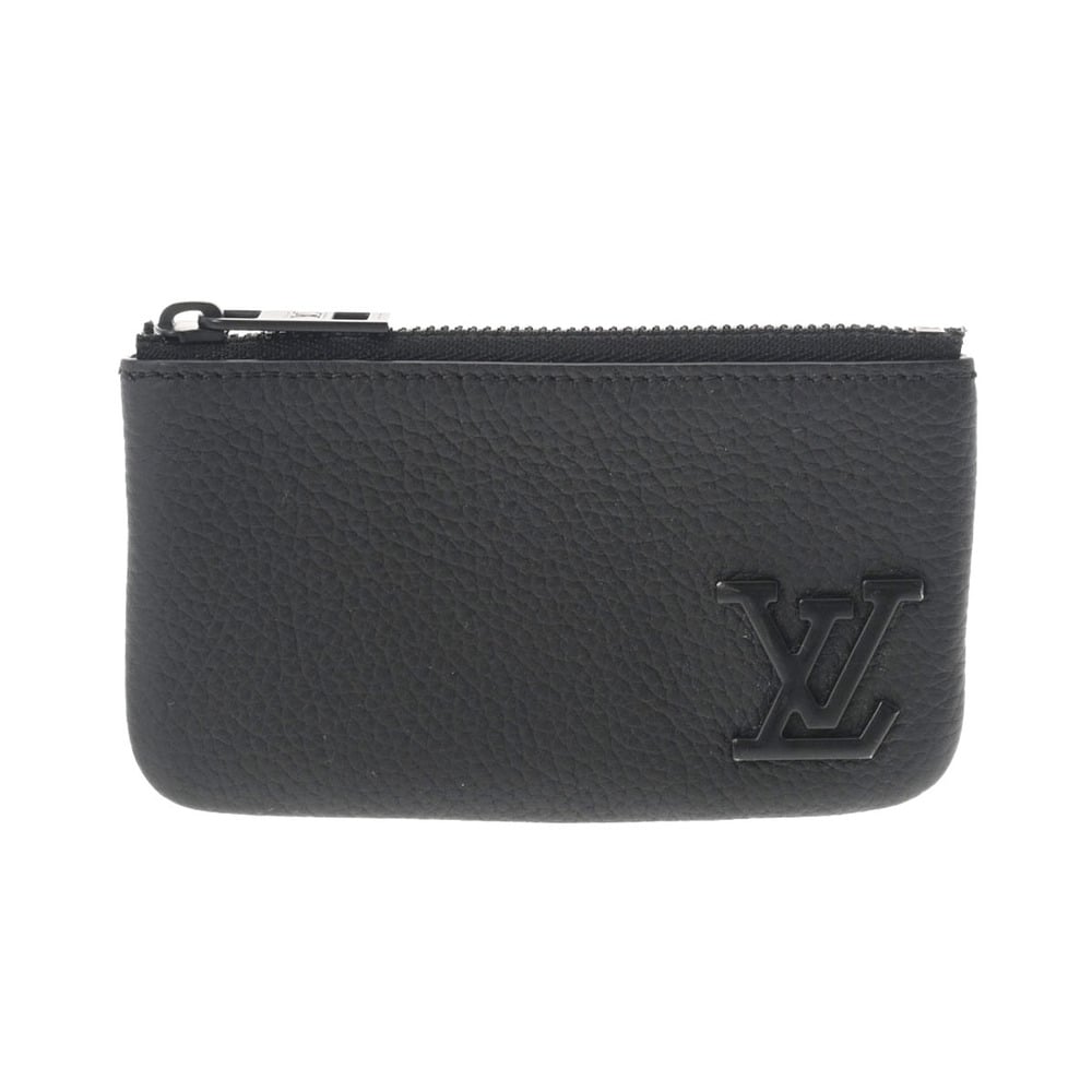 LOUIS VUITTON Louis Vuitton Aerogram Pochette Cle Noir M81031 Men's Leather  Coin Case