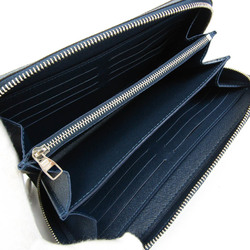 Louis Vuitton Taiga Zippy XL M42098 Men's Taiga Leather Long Wallet (bi-fold) Ocean